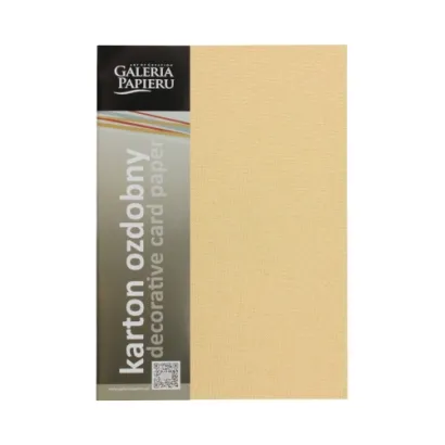 Karton Ozdobny Ryps Piaskowy Żółty 250g A4 Galeria Papieru 204703