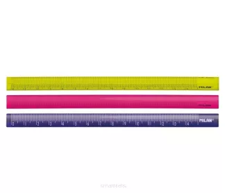 Linijka trójkątna kolorowa 15 cm Milan