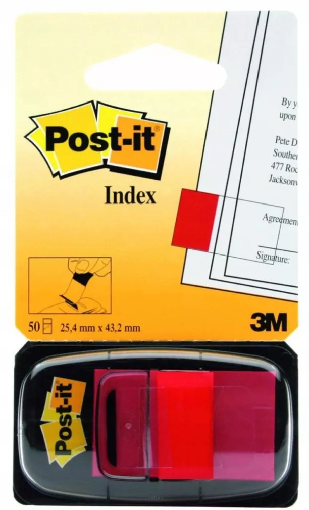 Zakładki Indeksujące Post-it Czerwone  SmartKleks.pl