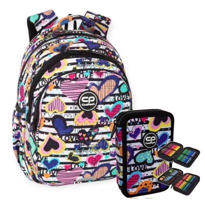 Zestaw Plecak Coolpack Jerry Diary i Piórnik z Wyposażeniem