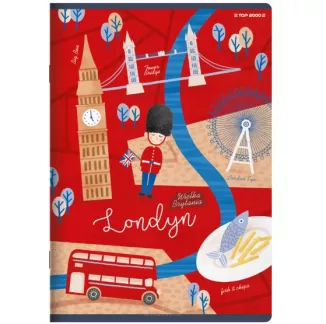 Zeszyt A5/32k. Linia Top2000 Cities  Of The World