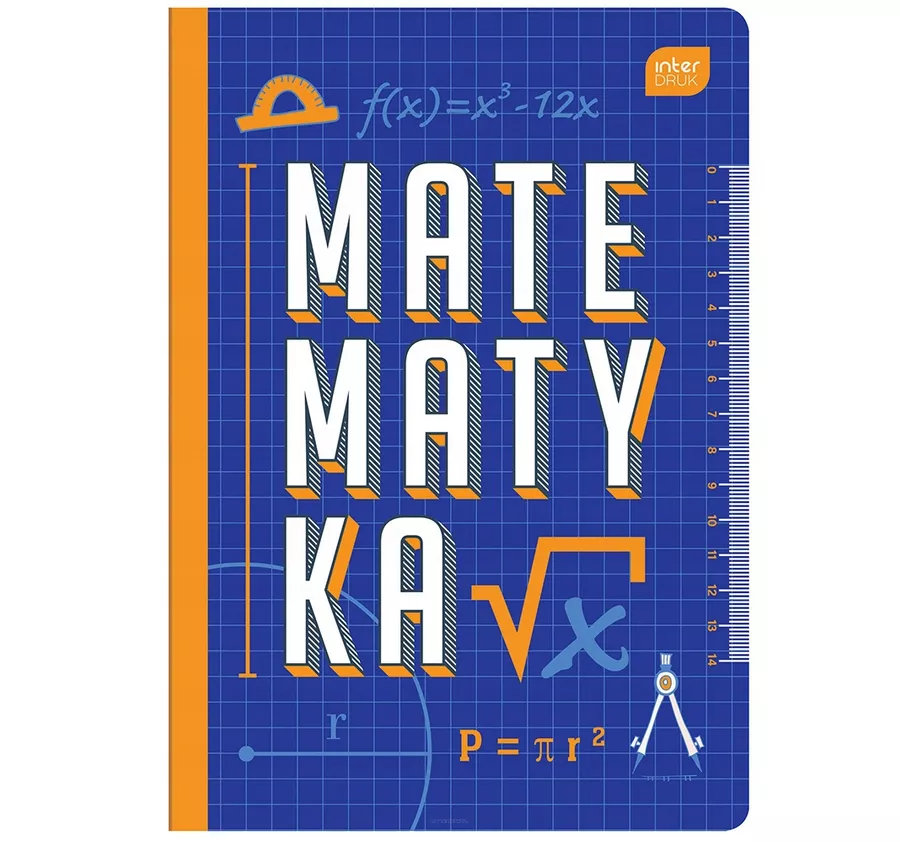 Zeszyt Tematyczny A5 Krata 60 kartek 'Matematyka' Interdruk
