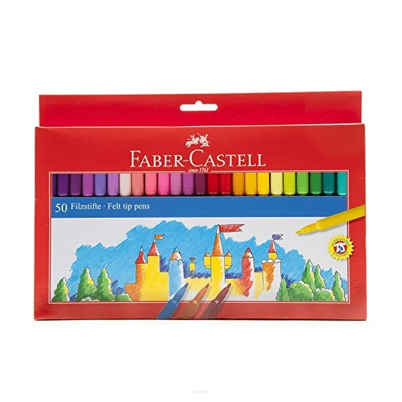 Flamastry Faber-Castell Zamek 50 kolorów