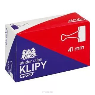 Klipsy Biurowe 41mm Czarne Grand  SmartKleks.pl