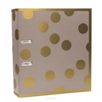 Segregator A4/75 Interdruk Satin Gold Dots smartkleks.pl