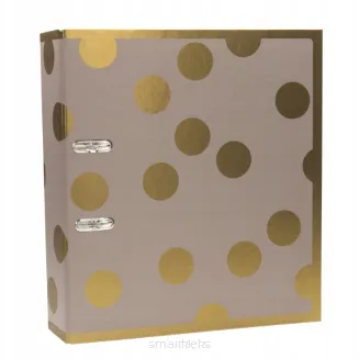 Segregator A4/75 Interdruk Satin Gold Dots smartkleks.pl