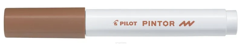 Marker permanentny okrągły Pilot Pintor F Brązowy