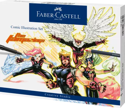 Zestaw Do Rysowania Komiksów 15 El. Faber-Castell "The Famazings" SmartKleks.pl