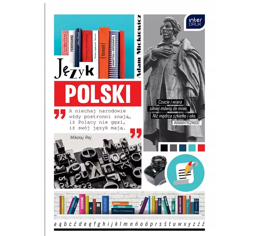 Zeszyt tematyczny A5 Szeroka Linia 60 kartek 'Język polski' Interdruk