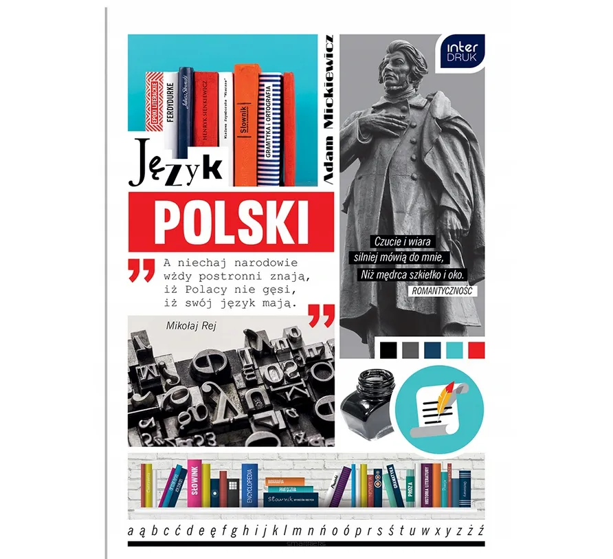 Zeszyt tematyczny A5 Szeroka Linia 60 kartek 'Język polski' Interdruk