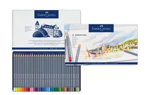 Kredki Akwarelowe Goldfaber Aqua Faber-Castell 36 Kolorów SmartKleks.pl