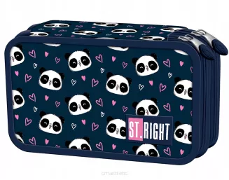 Piórnik Dwukomorowy St.Right PC-04 Wyposażenie Love Panda smartkleks.pl