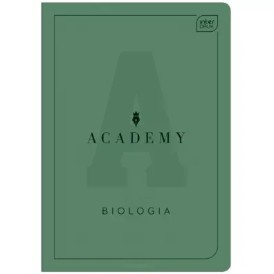 Zeszyt InterDruk A5 60k kratka 90g Biologia Academy