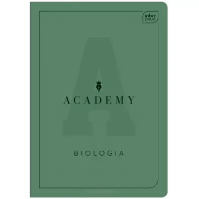 Zeszyt InterDruk A5 60k kratka 90g Biologia Academy