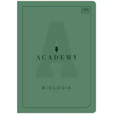 Zeszyt InterDruk A5 60k kratka 90g Biologia Academy
