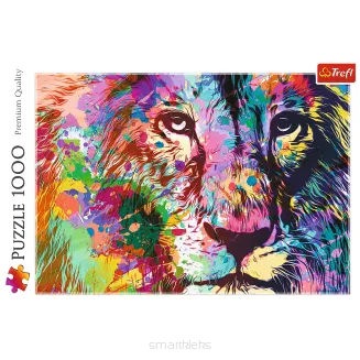 Puzzle Trefl 1000 Elementów Kolorowy Lew smartkleks.pl