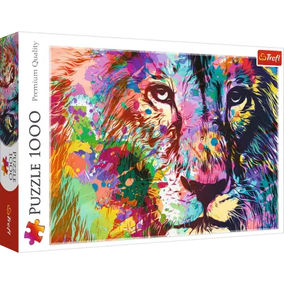 Puzzle Trefl 1000 Elementów Kolorowy Lew smartkleks.pl