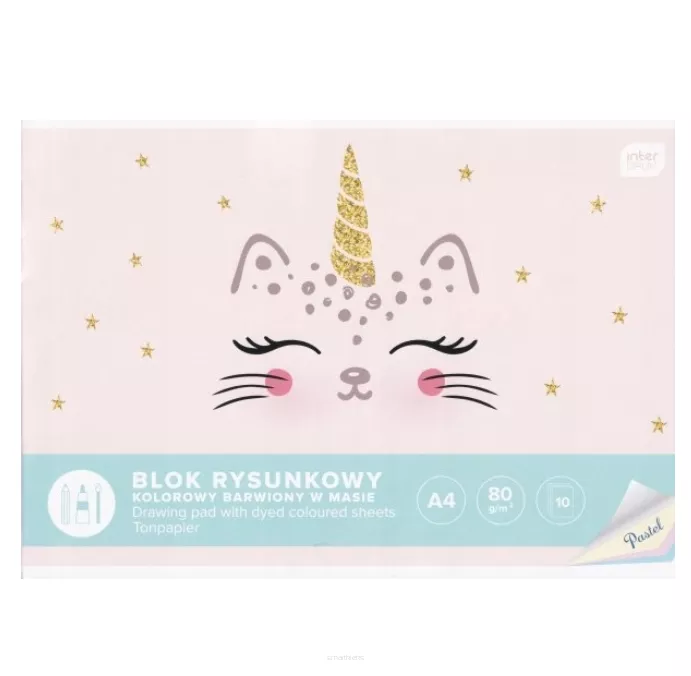 Blok Rysunkowy A4 Interdruk 80g/m2