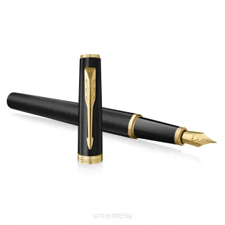 Parker Meridian Pióro wieczne Matowy lakier ze złotymi wykończeniami Średnia końcówka 2231401