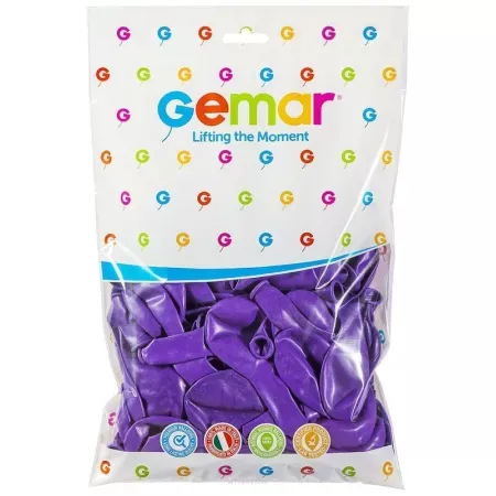 Balony 100 sztuk Pastelowe Fioletowy Gemar