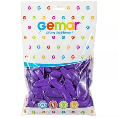 Balony 100 sztuk Pastelowe Fioletowy Gemar