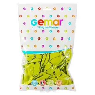 Balony 100 sztuk Pastelowe Green Olive Gemar - 2