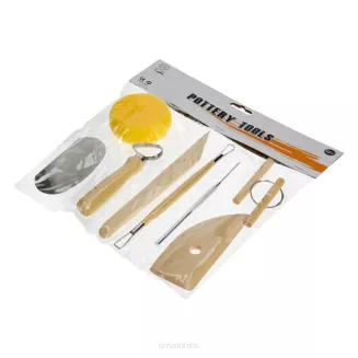 Zestaw narzędzia do modelowania w glinie - 8 sztuk