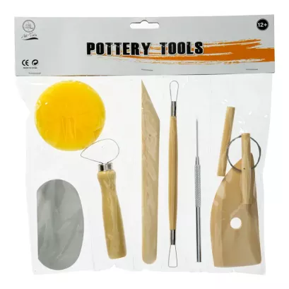 Zestaw narzędzia do modelowania w glinie - 8 sztuk