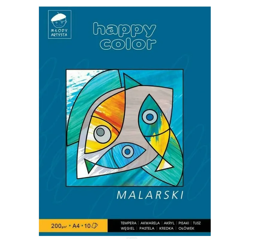 Blok Malarski Happy Color  Młody Artysta A4 200g/m2