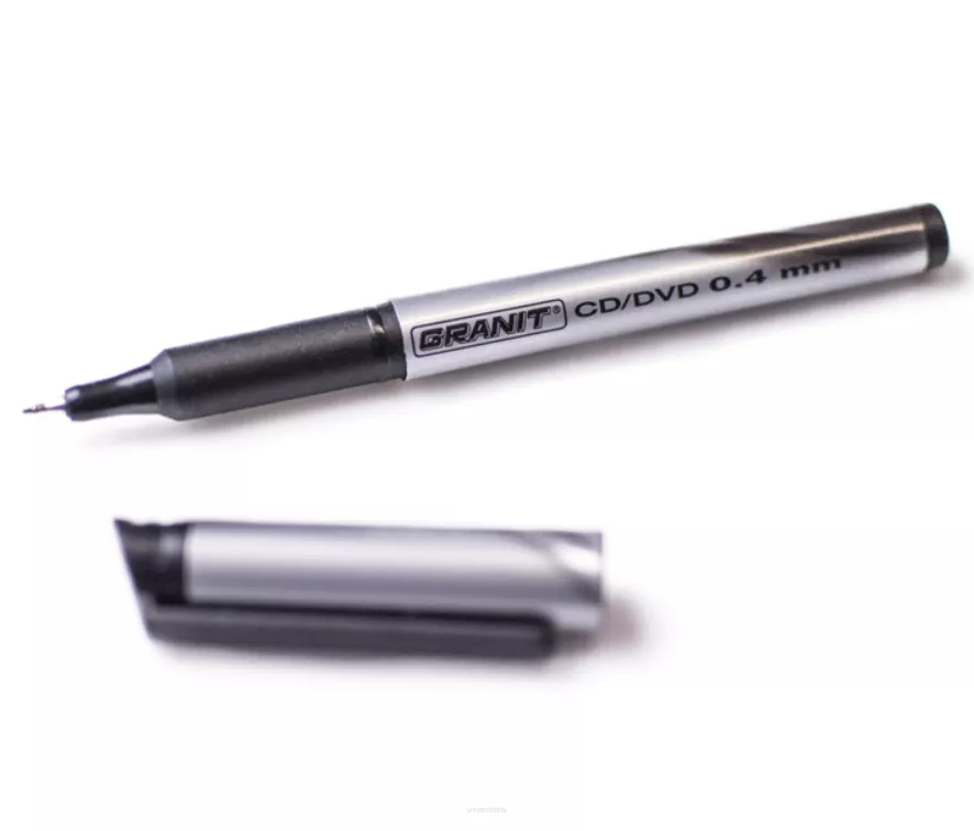 Marker do Płyt CD/DVD 0,4mm Czarny Granit Foliopis