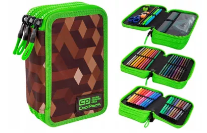 Piórnik Trzyczęściowy z Wyposażeniem CoolPack Jumper 3 City Jungle