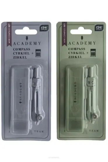 Cyrkiel mini z rysikiem w etui InterDruk Academy mix