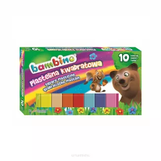 Plastelina kwadratowa Bambino 10 kolorów - 2