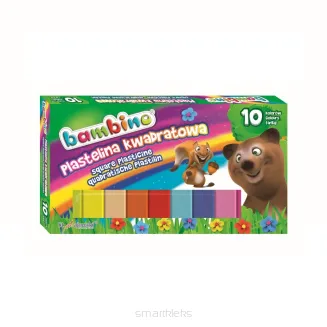 Plastelina kwadratowa Bambino 10 kolorów - 2