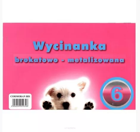 Wycinanka Brokatowo - Metalizowana Kółka 6 A4 Cormoran