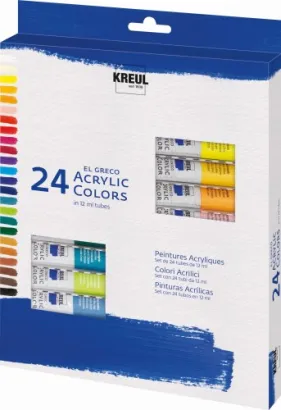 KREUL KOMPLET FARB AKRYLOWYCH EL GRECO 24X12 ML