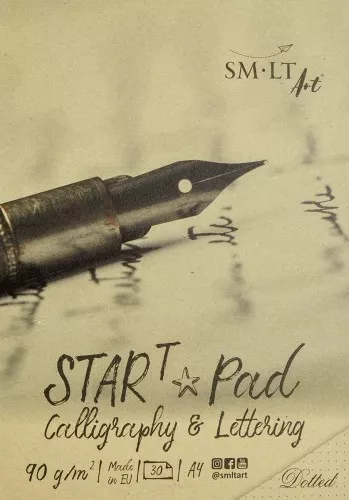 BLOK A4 START CALLIGRAPHY W KROPKI 90G