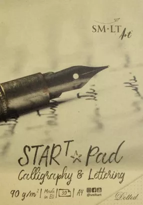 BLOK A4 START CALLIGRAPHY W KROPKI 90G