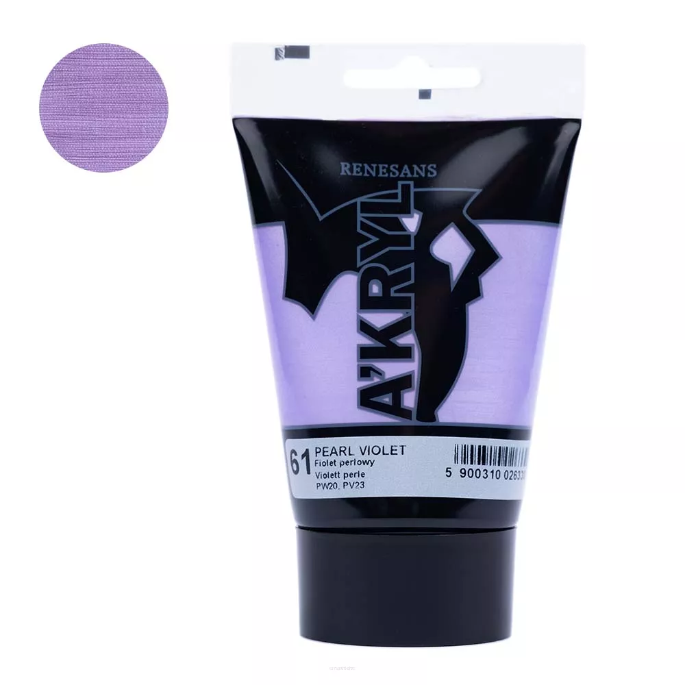 Farba Akrylowa Renesans 100ml 61 Fiolet Perłowy
