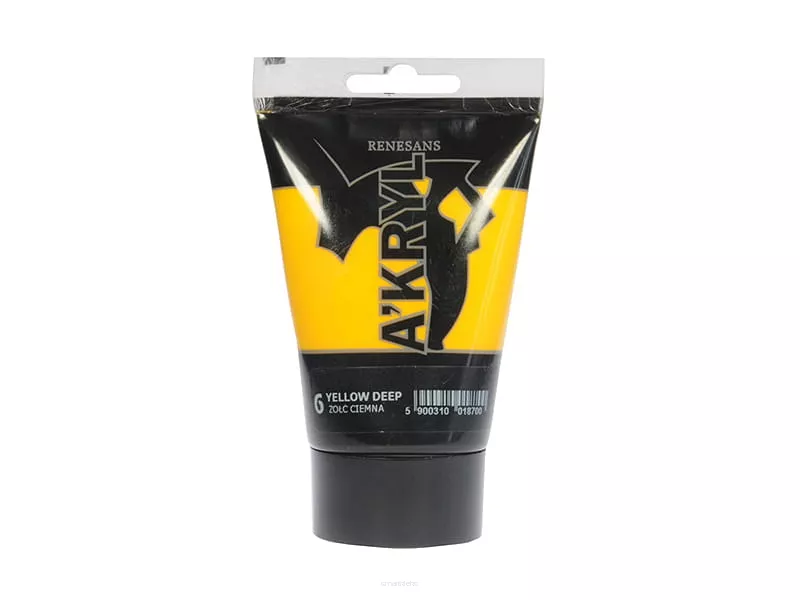 Farba Akrylowa Renesans 100ml 6 Żółta Ciemna