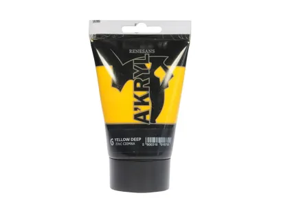 Farba Akrylowa Renesans 100ml 6 Żółta Ciemna