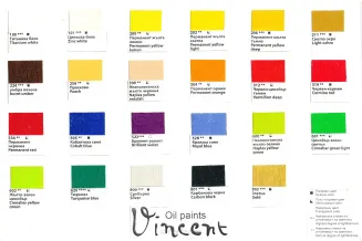 Farba Olejna Vincent 602 Cinnabar Yellow Green 50ml. smartkleks.pl