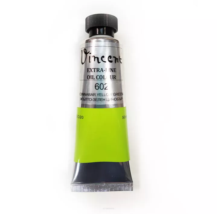 Farba Olejna Vincent 602 Cinnabar Yellow Green 50ml. smartkleks.pl