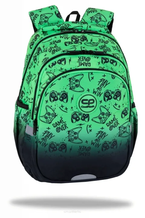 Coolpack, Plecak szkolny Jerry - Game Over Gradient Green