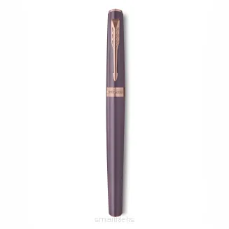 Parker Meridian Pióro wieczne Fioletowy lakier z różowymi złotymi wykończeniami Średnia końcówka  2247763