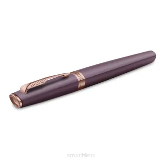Parker Meridian Pióro wieczne Fioletowy lakier z różowymi złotymi wykończeniami Średnia końcówka  2247763