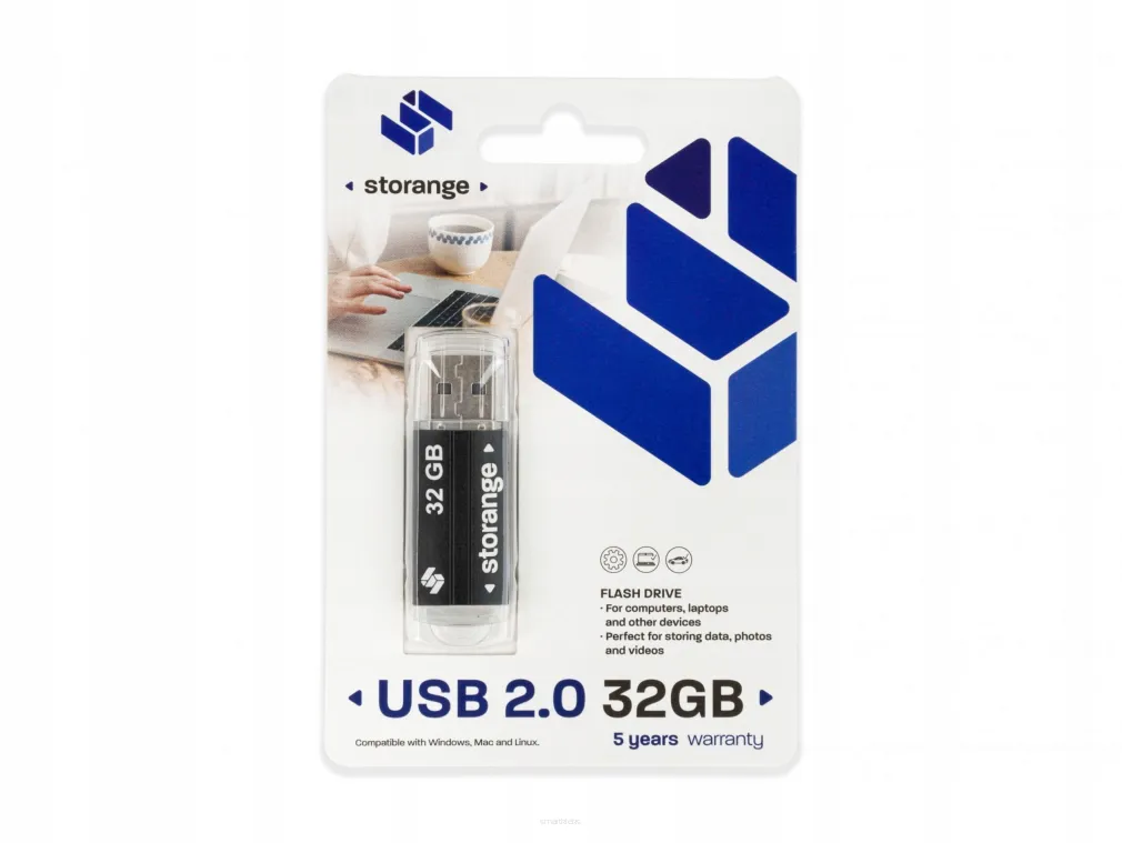 Pendrive USB 2.0 32GB Czarny Storange  SmartKleks.pl