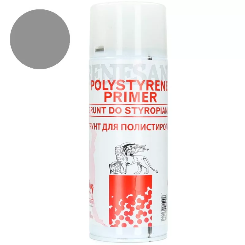 Grunt do styropianu szary Renesans spray - 400 ml
