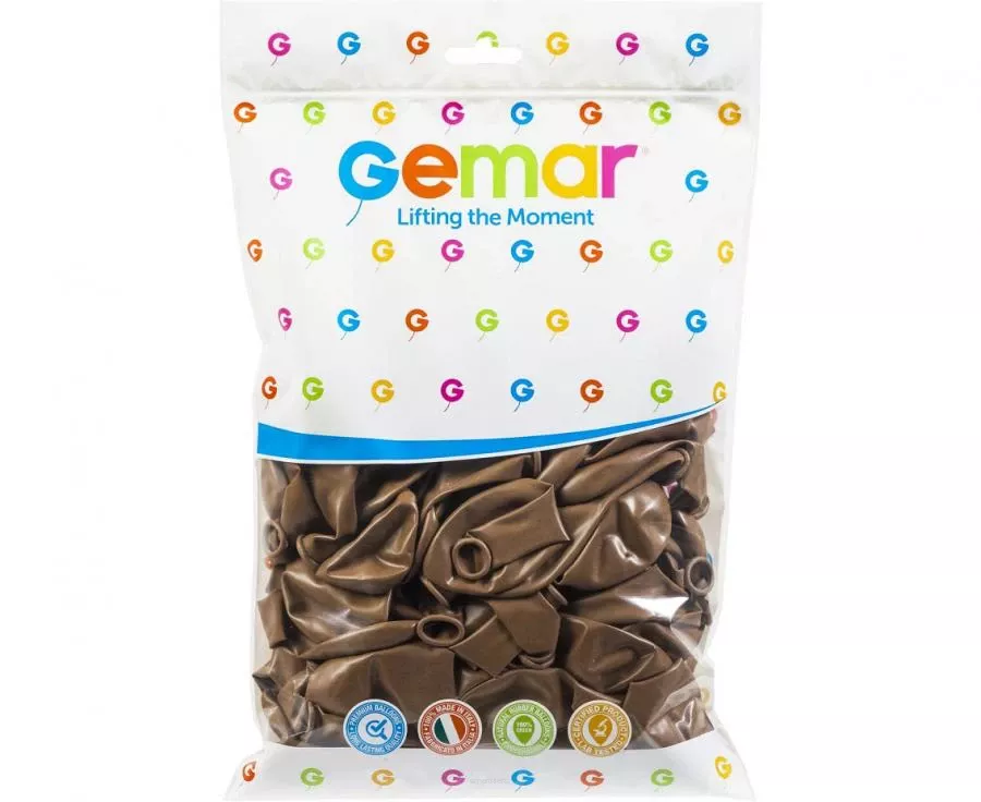 Balony 100 sztuk Pastelowe Kawowy Gemar