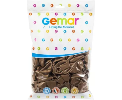 Balony 100 sztuk Pastelowe Kawowy Gemar